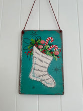 Load image into Gallery viewer, Vintage Stocking Tin Sign