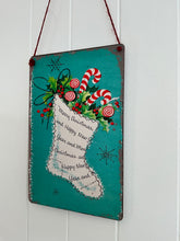 Load image into Gallery viewer, Vintage Stocking Tin Sign