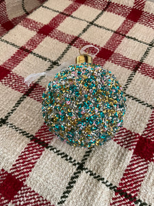 Turquoise Glitter Ball