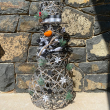 Load image into Gallery viewer, Rattan Snowman LED