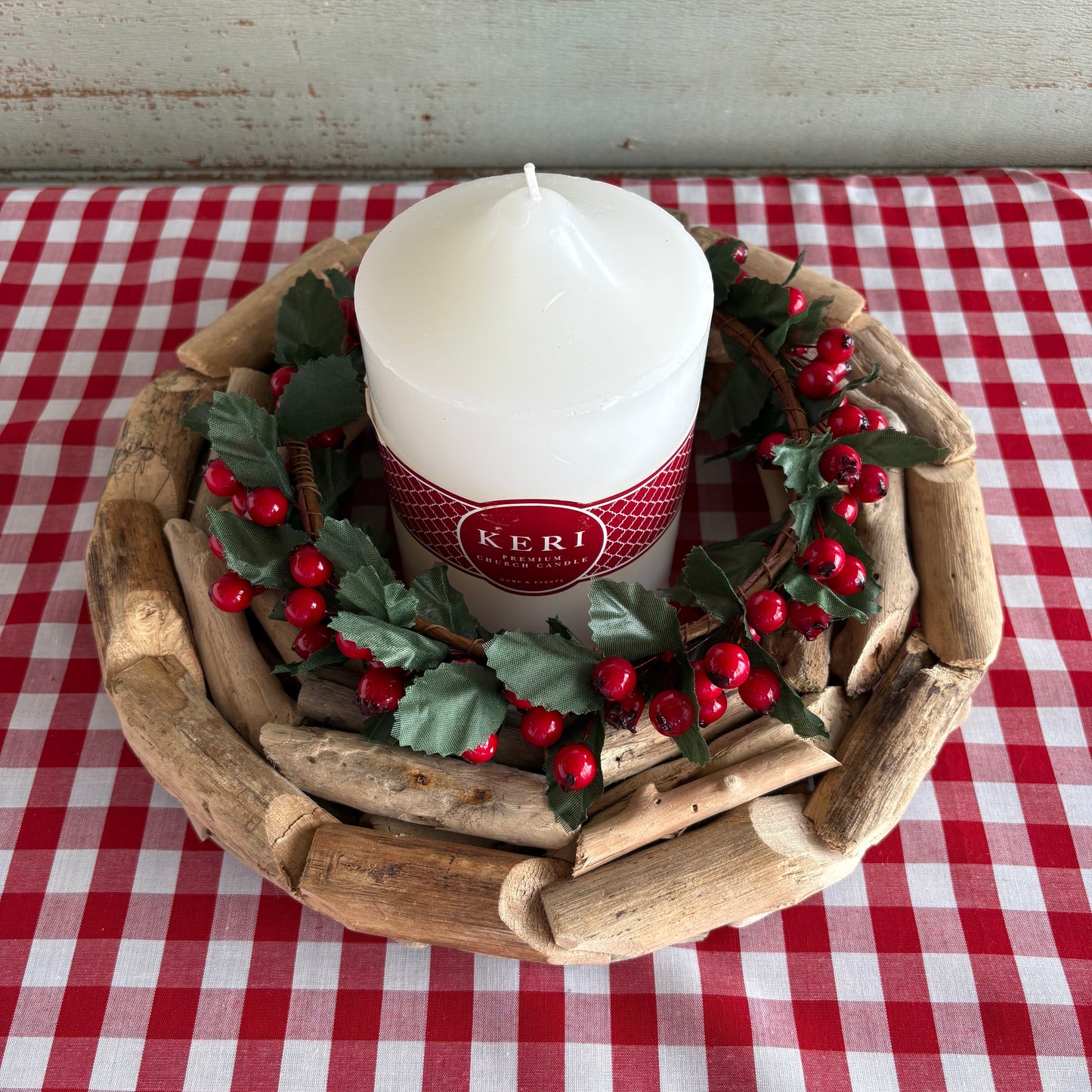 Driftwood Candle Ring