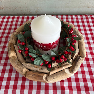 Driftwood Candle Ring