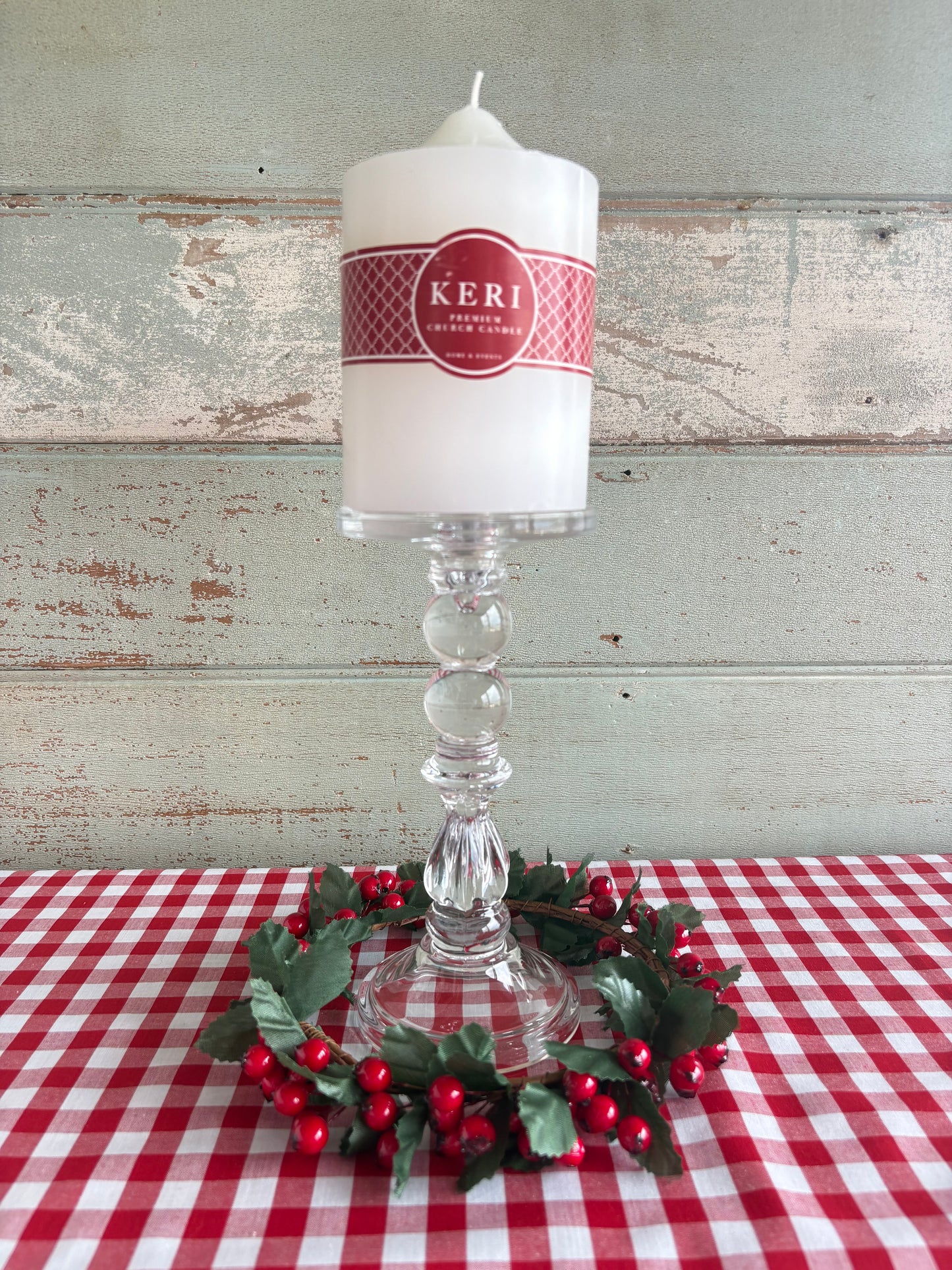Clear Glass Candle Stick