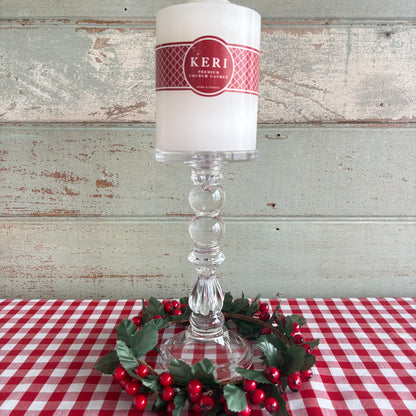 Clear Glass Candle Stick