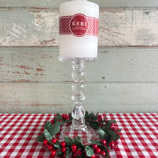 Clear Glass Candle Stick