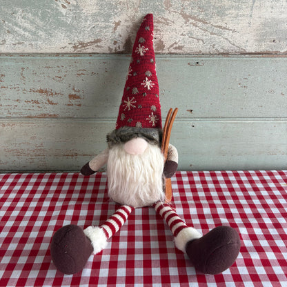 Country Gnome with Skis