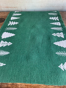 Green Hessian Table Runner
