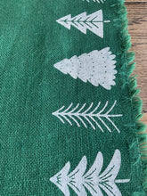 Load image into Gallery viewer, Green Hessian Table Runner