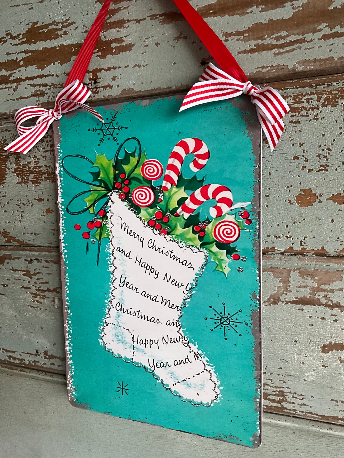 Vintage Stocking Sign