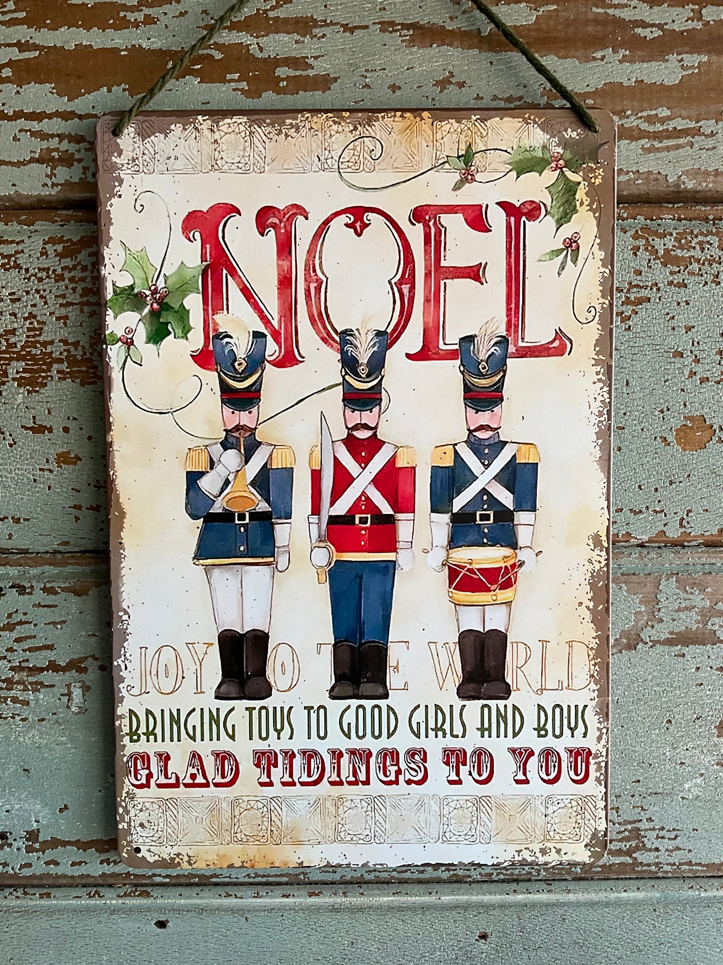 Noel Toy Soldier Sign