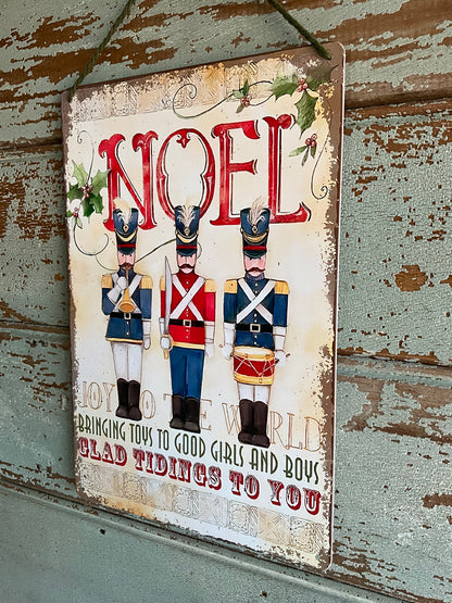 Noel Toy Soldier Sign