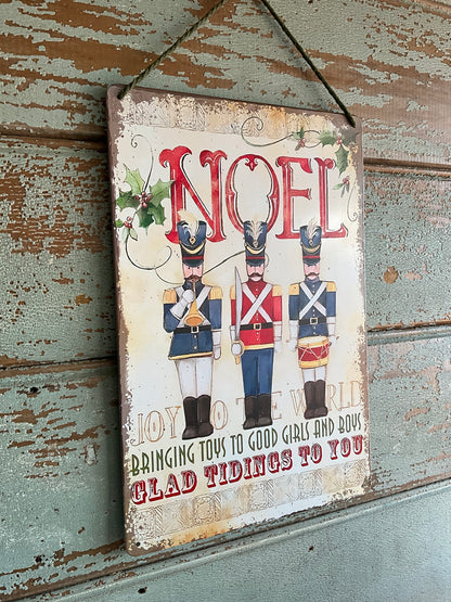 Noel Toy Soldier Sign