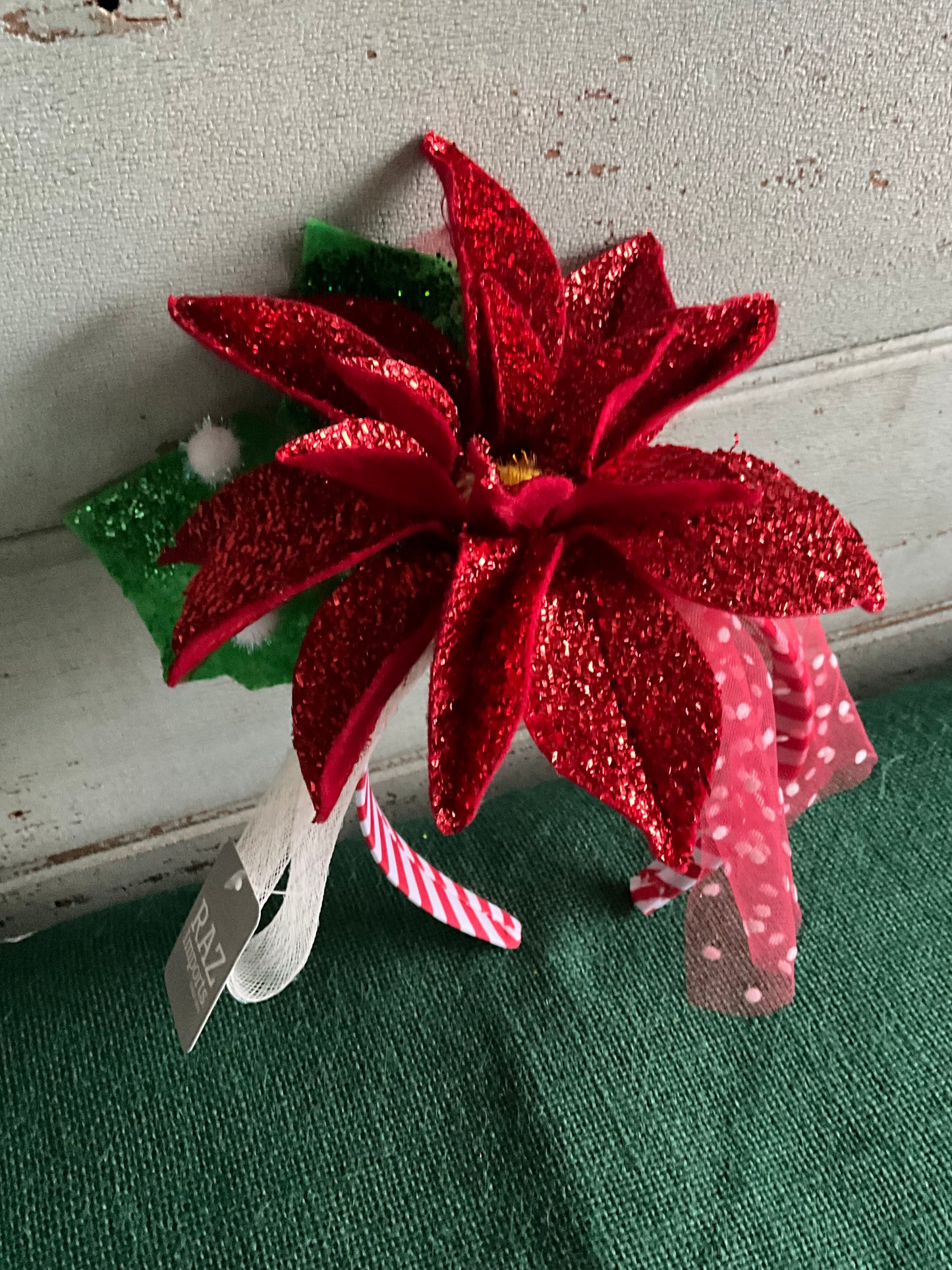 Poinsettia Headband RAZ