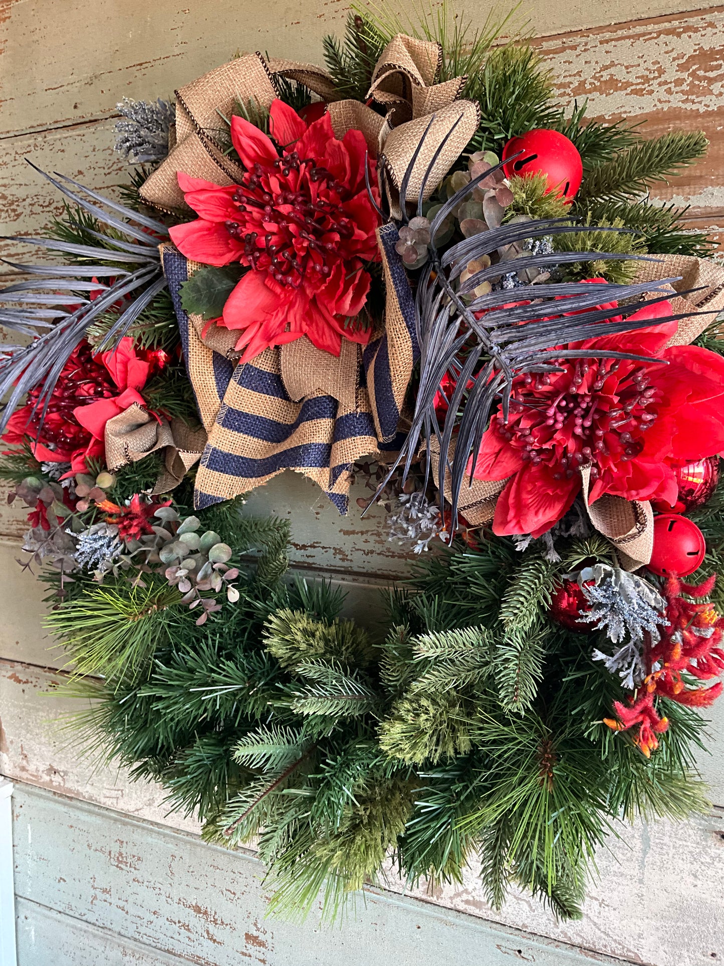Blue Red Wreath