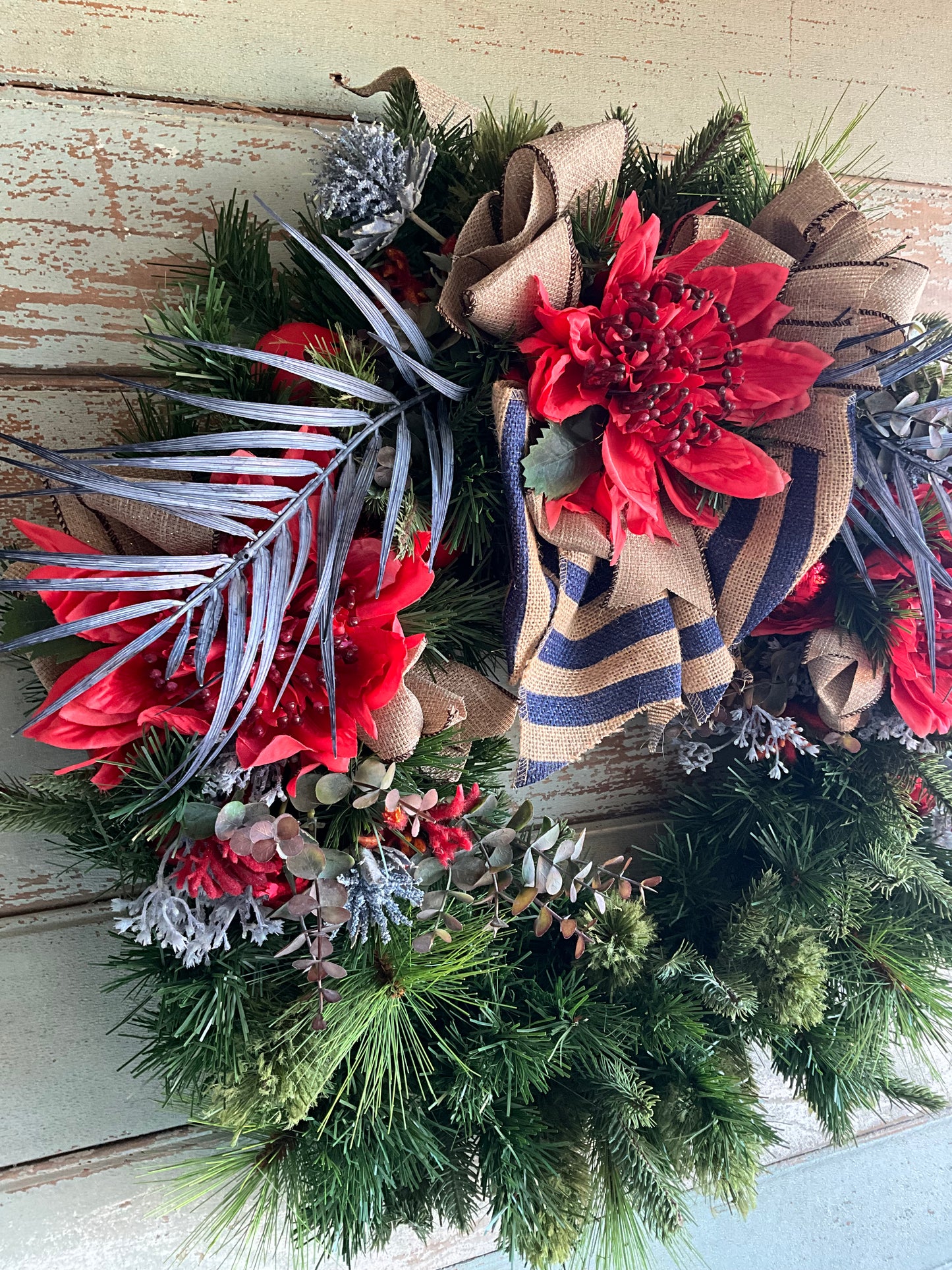 Blue Red Wreath