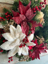 Load image into Gallery viewer, Red and White Wreath