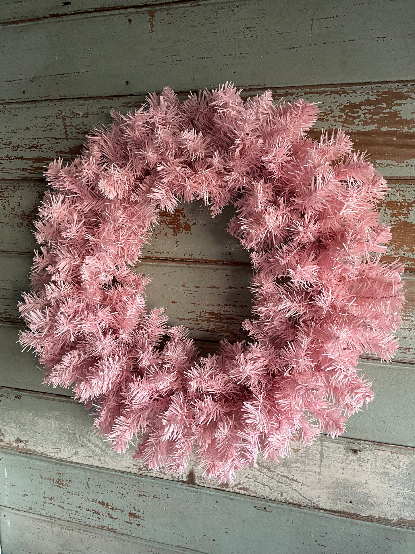 Pink Pine Wreath
