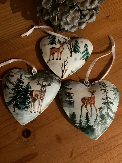 Set 3 Tin Hearts