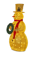 Load image into Gallery viewer, Gold Snowman LED