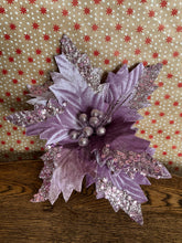 Load image into Gallery viewer, Mauve Velvet Poinsettia