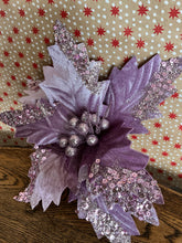 Load image into Gallery viewer, Mauve Velvet Poinsettia