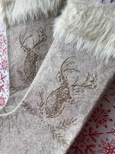 Load image into Gallery viewer, Felt Reindeer Stocking