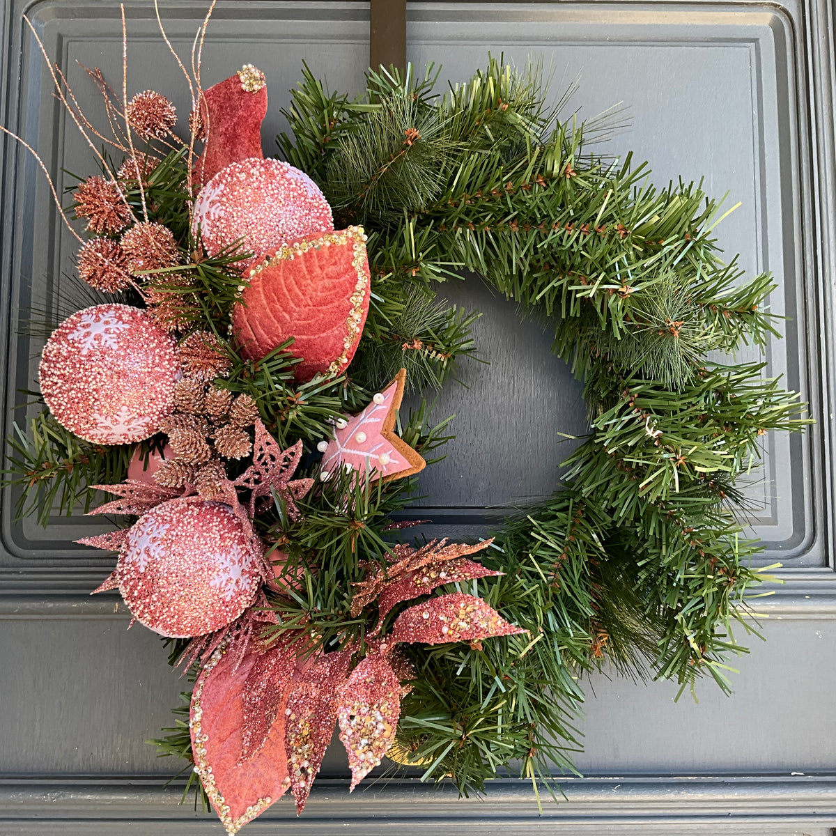 Pink Christmas Wreath – The Christmas Wreath Company