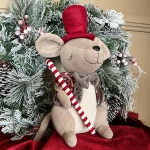 Red Top Hat Mouse Plush