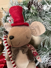 Load image into Gallery viewer, Red Top Hat Mouse Plush