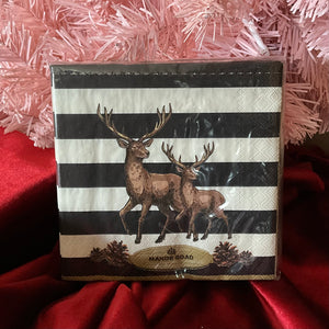 Serviettes Striped Deer