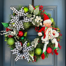 Load image into Gallery viewer, Elf Christmas Wreath