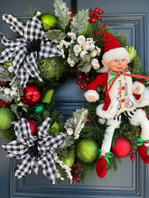 Load image into Gallery viewer, Elf Christmas Wreath