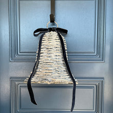 Load image into Gallery viewer, Grey Wicker Bell Large