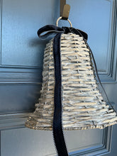 Load image into Gallery viewer, Grey Wicker Bell Large