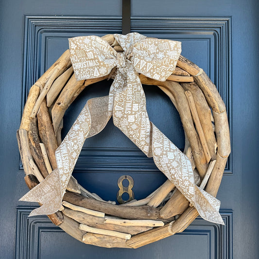 Natural Driftwood Wreath Lge