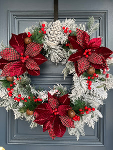 Frosted Wreath LED