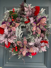 Load image into Gallery viewer, Purple Red Wreath LED