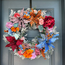 Load image into Gallery viewer, Floral Christmas Wreath LED