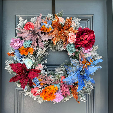 Floral Christmas Wreath LED