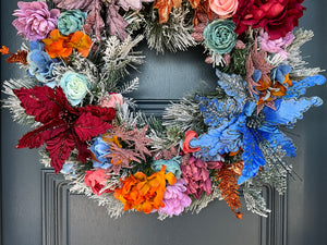 Floral Christmas Wreath LED