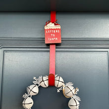 Load image into Gallery viewer, Letters to Santa Wreath Hanger Red