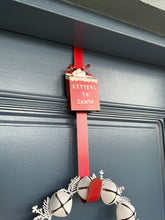 Load image into Gallery viewer, Letters to Santa Wreath Hanger Red