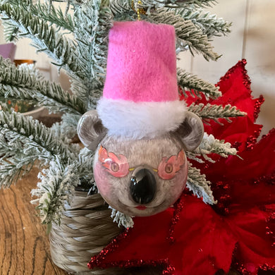 Pink Hat Koala Decoration