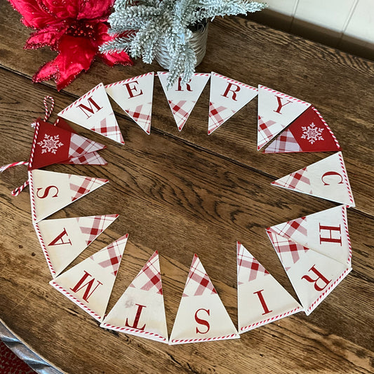 Merry Christmas Bunting