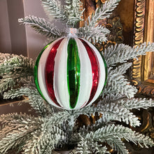 Load image into Gallery viewer, Red White Green Striped Ball