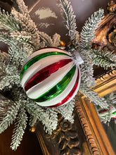 Load image into Gallery viewer, Red White Green Striped Ball