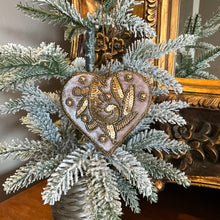 Load image into Gallery viewer, Gold Embroidered Heart