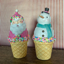 Load image into Gallery viewer, Icecream Cone Santa