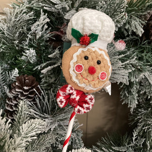 Gingerbread Chef Hat Stick