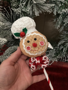 Gingerbread Chef Hat Stick